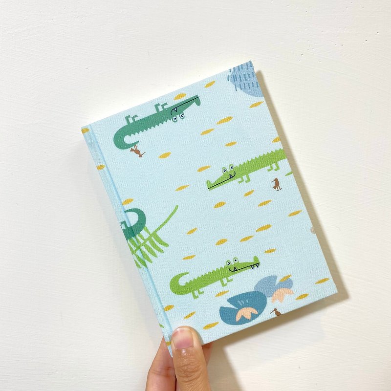 鱷魚鱷魚 A5/A6 - 手帳本/筆記本/空白手帳 精裝筆記本  無時效 月曆 週計劃 手帳 - 筆記簿/手帳 - 棉．麻 綠色