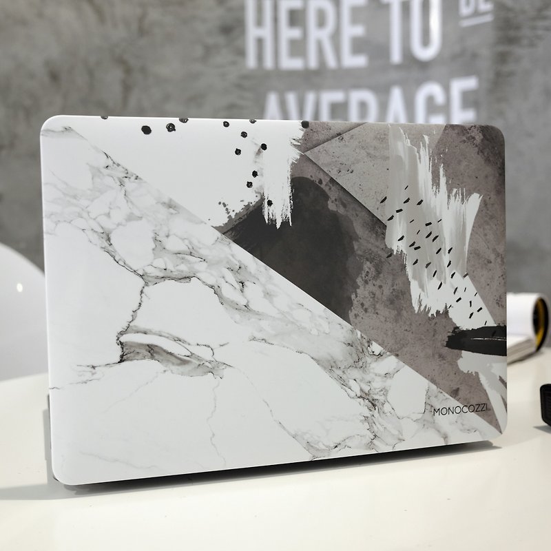Pattern Lab | Hardshell Case for MacBook Pro w/ USB-C 2016/2019－Ink marble - เคสแท็บเล็ต - วัสดุอื่นๆ 
