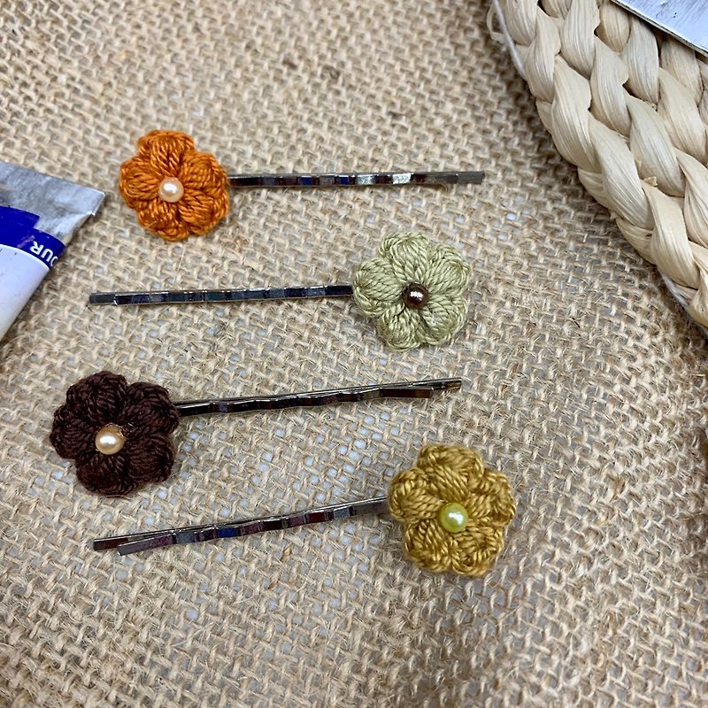 Small flower hairpin - Hair Accessories - Cotton & Hemp Multicolor