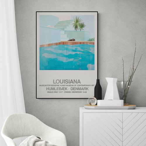Original Poster] David Hockney/ POOL AND STEPS (1971) - Shop LIGHTO Posters  - Pinkoi