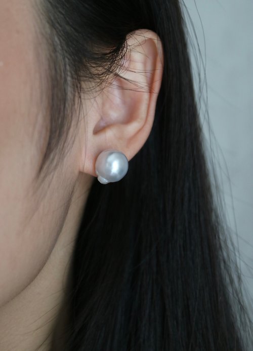 KOKO PEARL JEWELRY 日本直送 南洋巴洛克 珍珠耳釘 鉑金配件 大尺寸珍珠