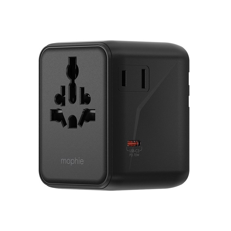 mophie essential 通用旅行轉插 旅行充電器 70W (黑色, 白色) - 手機配件 - 其他材質 