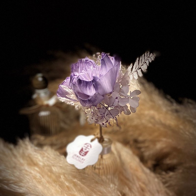 【獨家原創】花藝師手綁擴香花瓶組-紫情紫景 - 擺飾/家飾品 - 植物．花 紫色