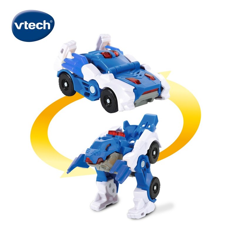 Vtech 音と光で変身する恐竜カー - テリジノサウルス - セル - 知育玩具・ぬいぐるみ - プラスチック 