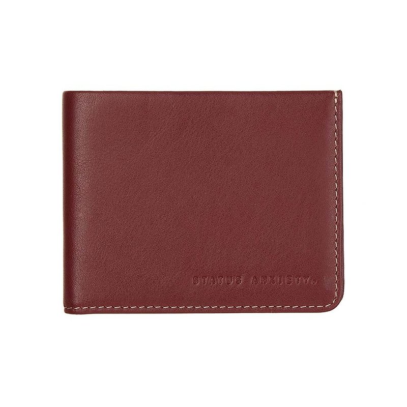 ALFRED short clip _Cognac / wine red - Wallets - Genuine Leather Brown