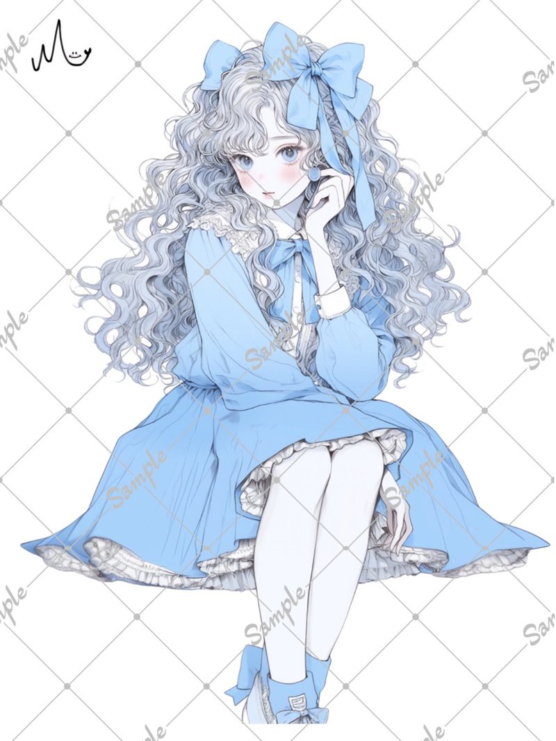 オリジナル人物ステッカー - 貼紙 - 紙 