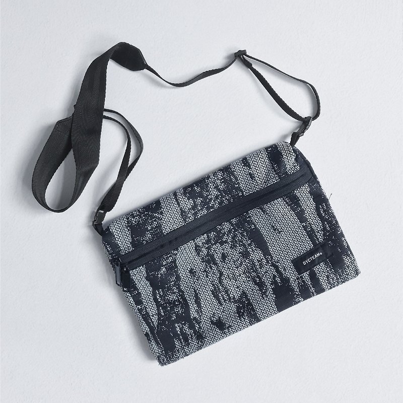 DYCTEAM - Brusg Pattern Bag - กระเป๋าแมสเซนเจอร์ - ผ้าฝ้าย/ผ้าลินิน สีน้ำเงิน