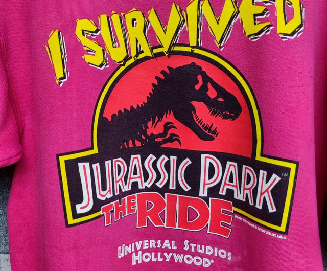 Vintage 90s authentic Jurassic park ride tee