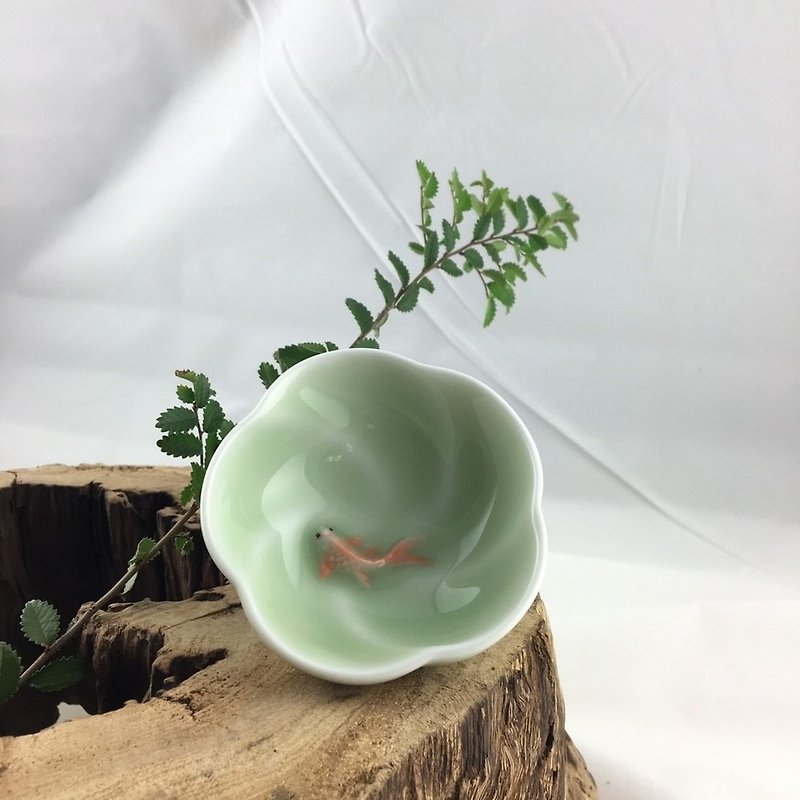 CereiZ生活品味・梅花魚杯 - 茶壺/茶杯/茶具 - 陶 綠色