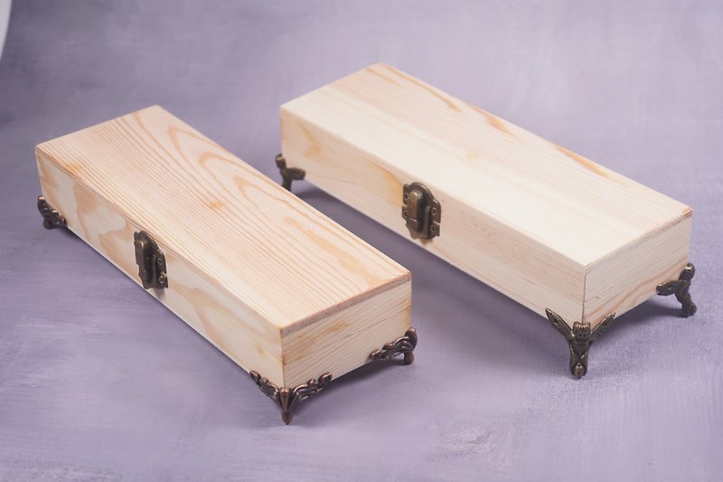 ログ DIY 背の高い収納ボックス - パーツ/クラフト道具 - 木製 カーキ