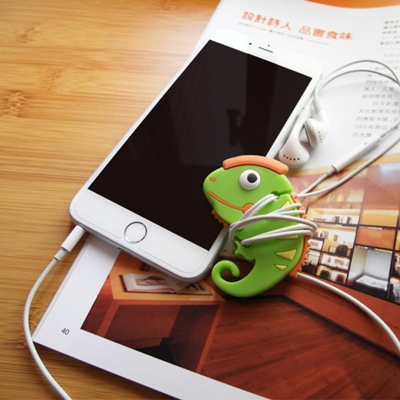 Kalo Chameleon Earphone winder - Cable Organizers - Silicone Green