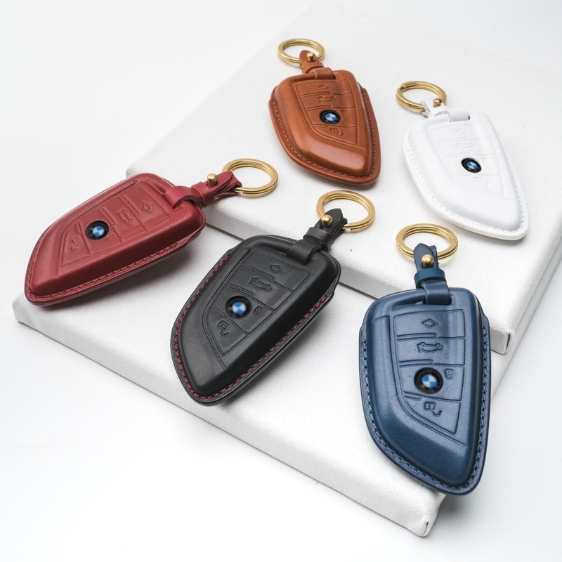 BMW F30 F31 330 420 520 740 M2 M3 M4 M6 BMW key leather key ring - Keychains - Genuine Leather 