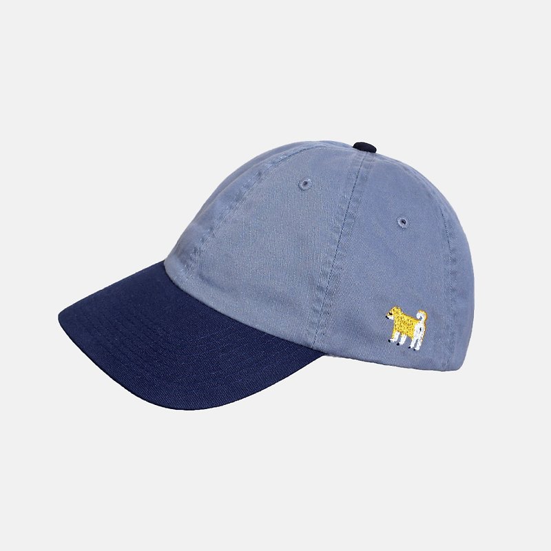 Chai Chai's most beloved share - contrast color cap dark hat 檐 - หมวก - วัสดุอื่นๆ สีน้ำเงิน