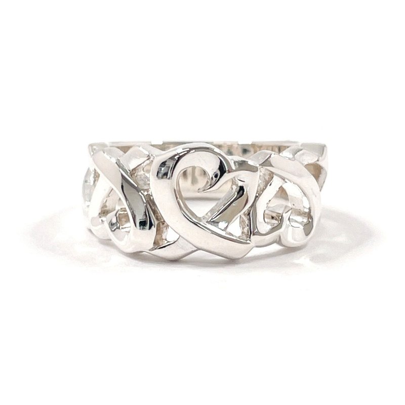 【日本直送 中古美品】8号 ティファニー TIFFANY&Co. リング・指輪 トリプル ラビングハート パロマピカソ - 戒指 - 純銀 銀色