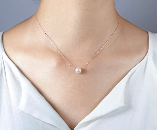 8mm akoya pearl on sale necklace