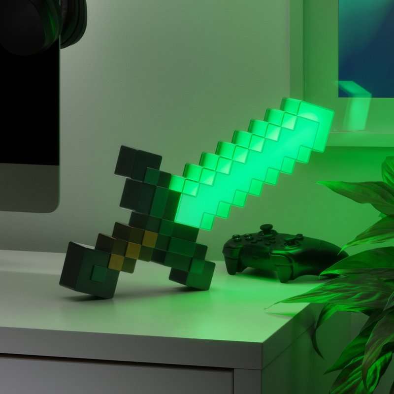 【First to launch】Minecraft Diamond Sword Light - โคมไฟ - พลาสติก หลากหลายสี