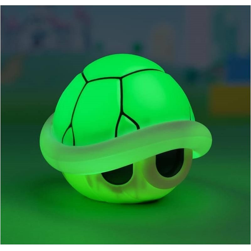【Nintendo】Super Mario Green Turtle Shell Sound and Light Night Light - Lighting - Other Materials Green
