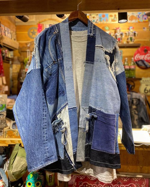 Denim Crazy Patchwork Jacket - Shop First Edition Design Men's Coats &  Jackets - Pinkoi