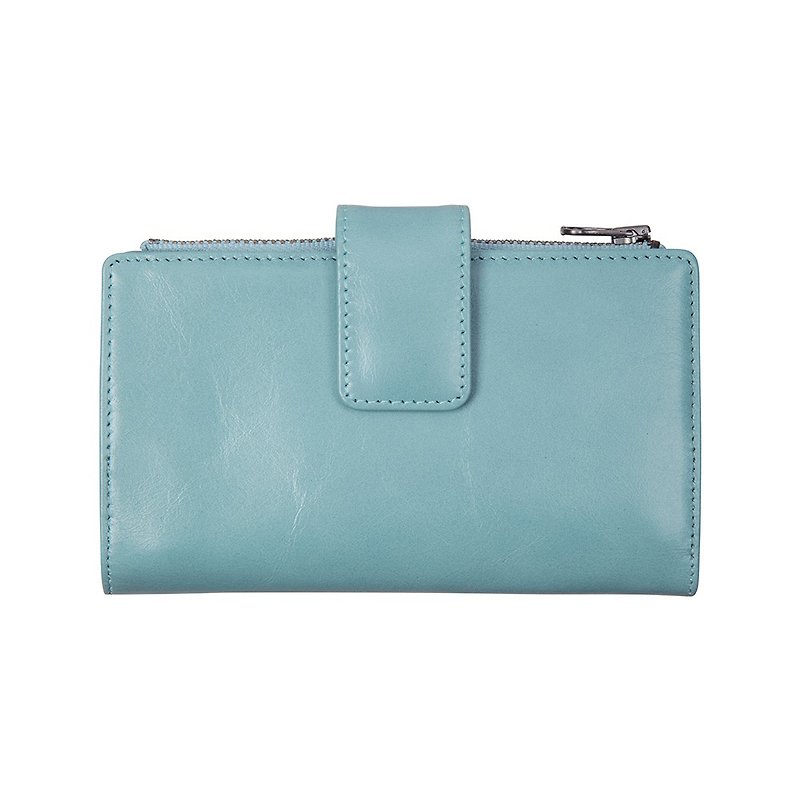 OUTSIDER Middle Clip_Sky / Sky Blue - Wallets - Genuine Leather Blue