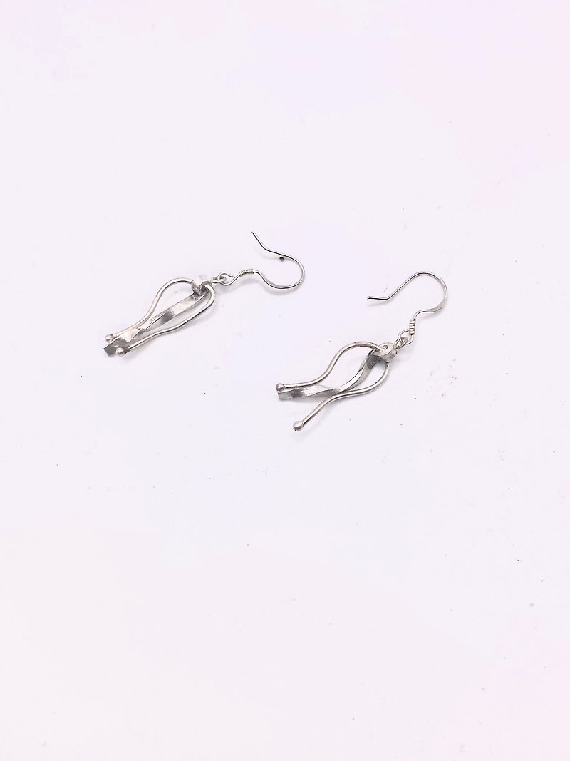 bud drop earrings - Earrings & Clip-ons - Silver Silver
