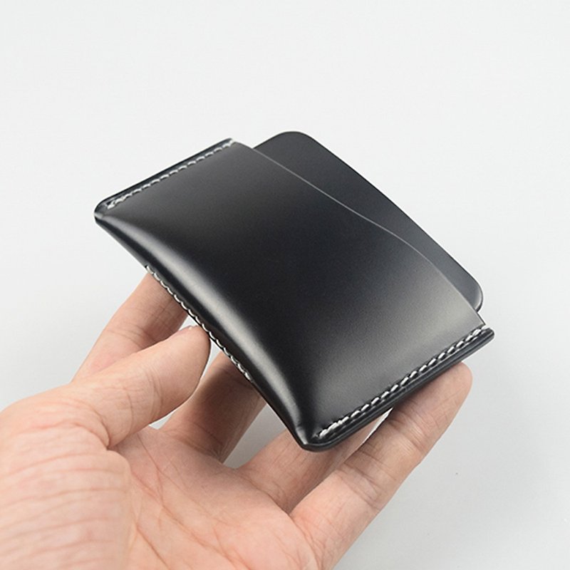 日本新ジュビリーコードバンブラックコリドーピックアップバッグ小銭入れ財布デザイナー手作りカスタマイズ - パスケース - 革 ブラック