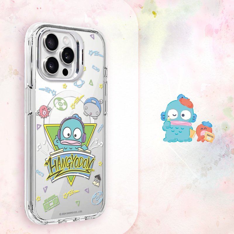 三麗鷗 iPhone 全系列 防震雙料隱形立架磁吸手機殼-DJ漢頓 - 手機殼/手機套 - 其他材質 多色