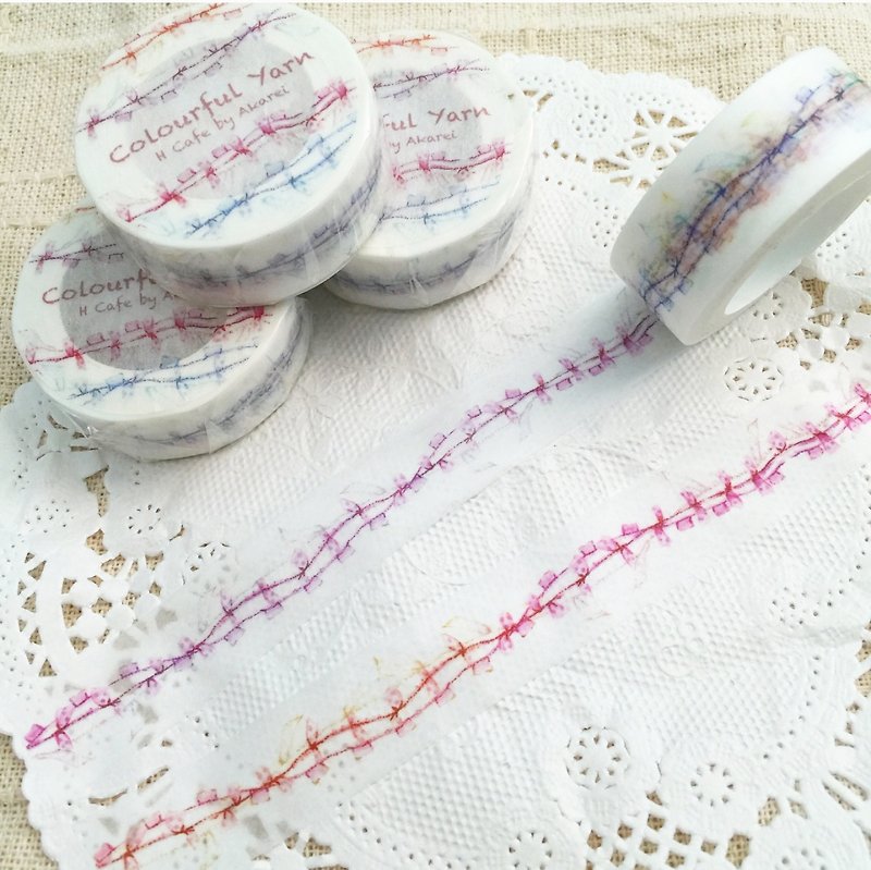 H Cafe Original Masking Tape Vol:8 Colourful Yarn - Washi Tape - Paper 