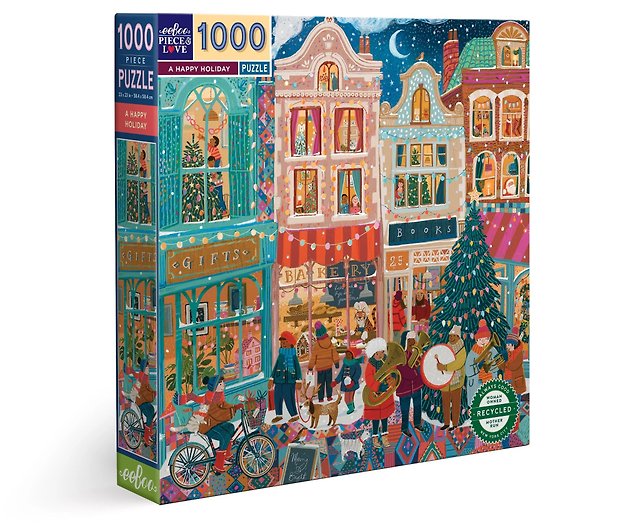 eeBoo 1000 Piece Puzzle- A Happy Holiday (Christmas) - Shop eeboo-tw Puzzles  - Pinkoi