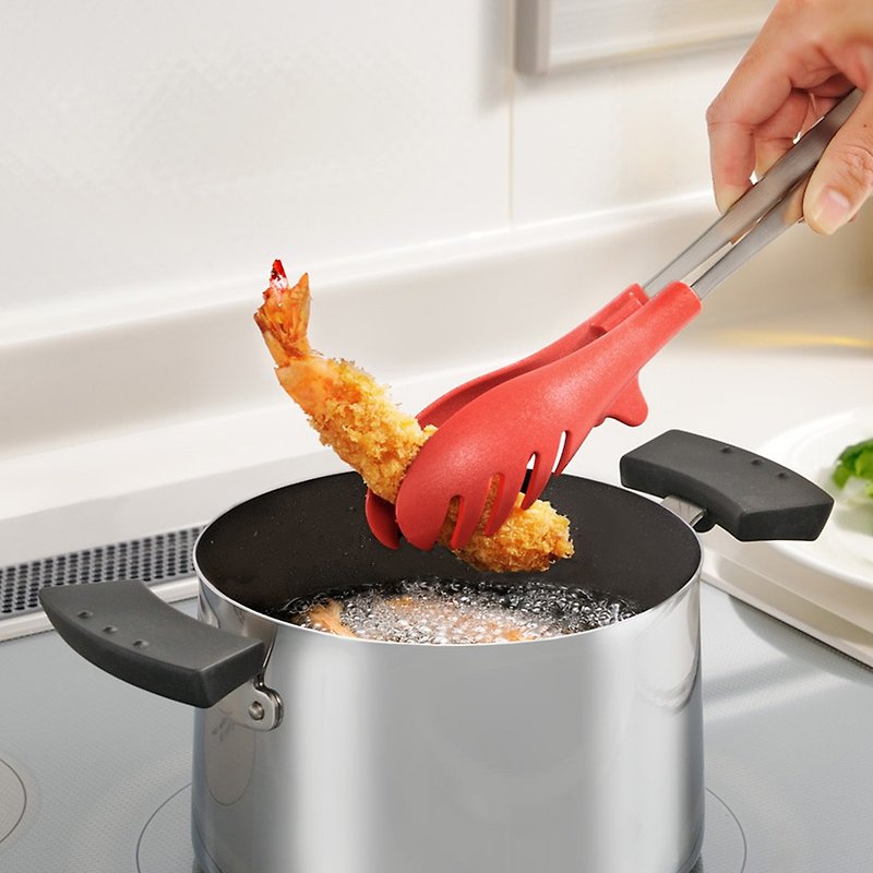 [Must-have for Cooking Experts] Japanese AUX Non-stick Table Fast Hand Cooking Holder - Red - เครื่องครัว - ไนลอน สีแดง