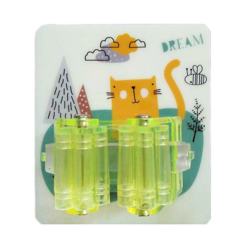 【BEAR BOY]シームレスな魔法のモップクリップ - 猫（黄色） - 収納用品 - プラスチック 