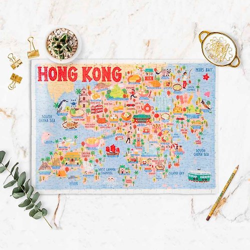 DATOMAP 地圖迷 香港地圖拼圖 (300塊)