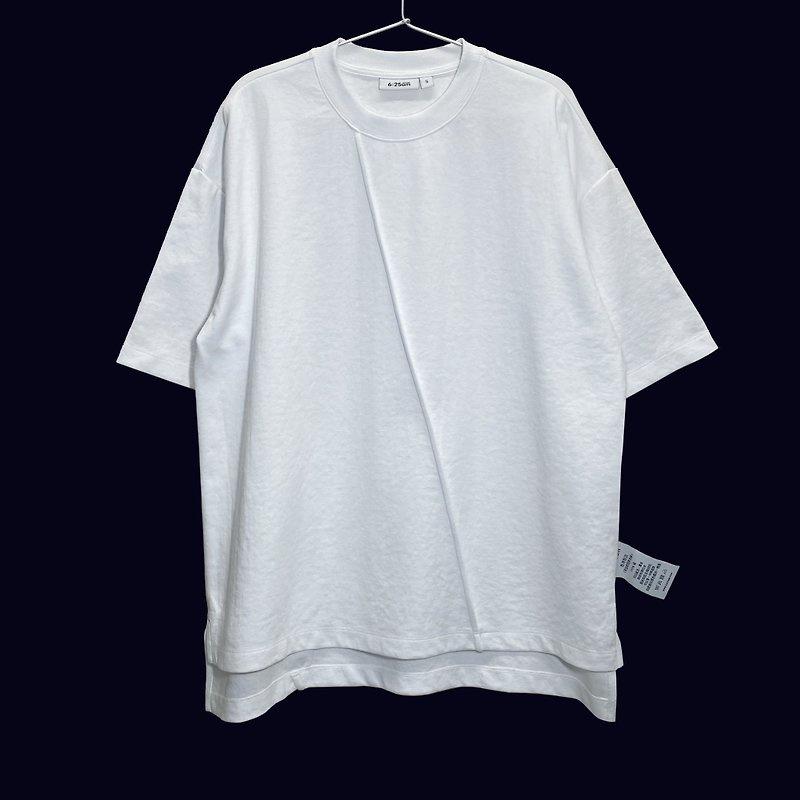 6:25am Slash Tee - White - Unisex Hoodies & T-Shirts - Cotton & Hemp White