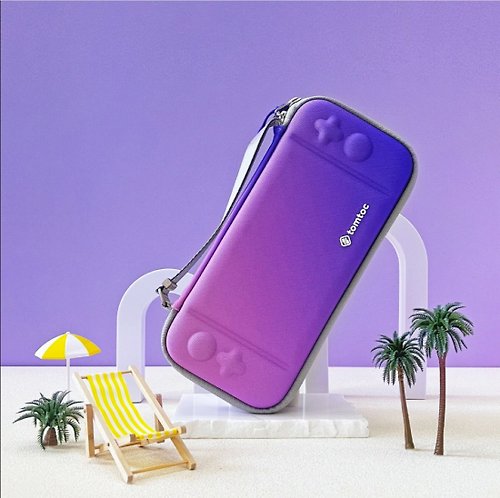 Tomtoc 玩家首選二代 Switch保護殼(OLED新版), 夏日限定版 晚霞紫