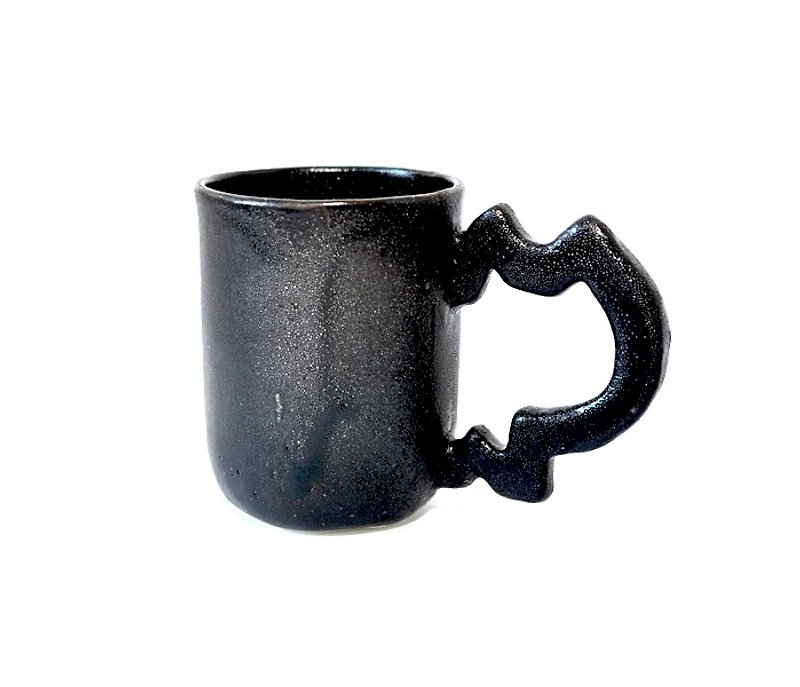 ネコマグ 柚肌釉　 2017 - 咖啡杯 - 陶 黑色