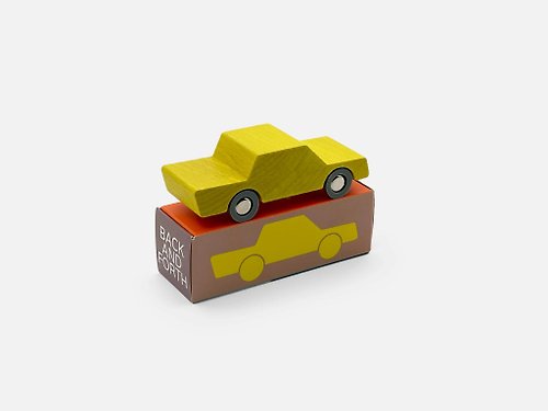 Little Wonders 親子概念店 Waytoplay - 復古木製玩具車 - 黃色