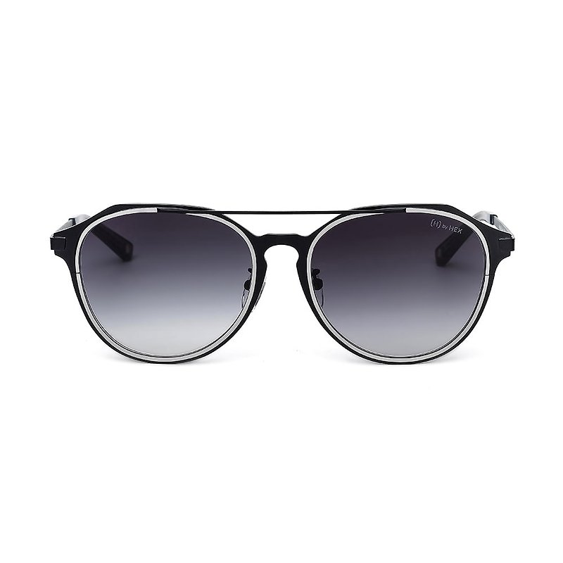 Sunglasses | Sunglasses | Classic Black Pilot | Made in Taiwan | Metal Frame Glasses - กรอบแว่นตา - สแตนเลส สีดำ