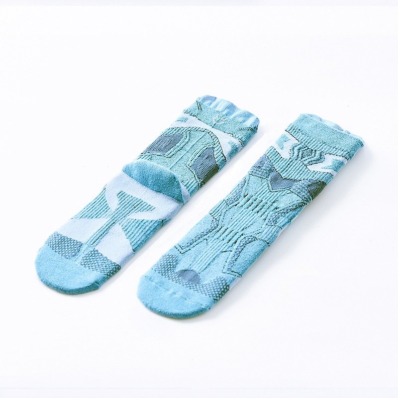 REPYU 蒼藍 － 中筒休閒襪 - 襪子 - 棉．麻 藍色