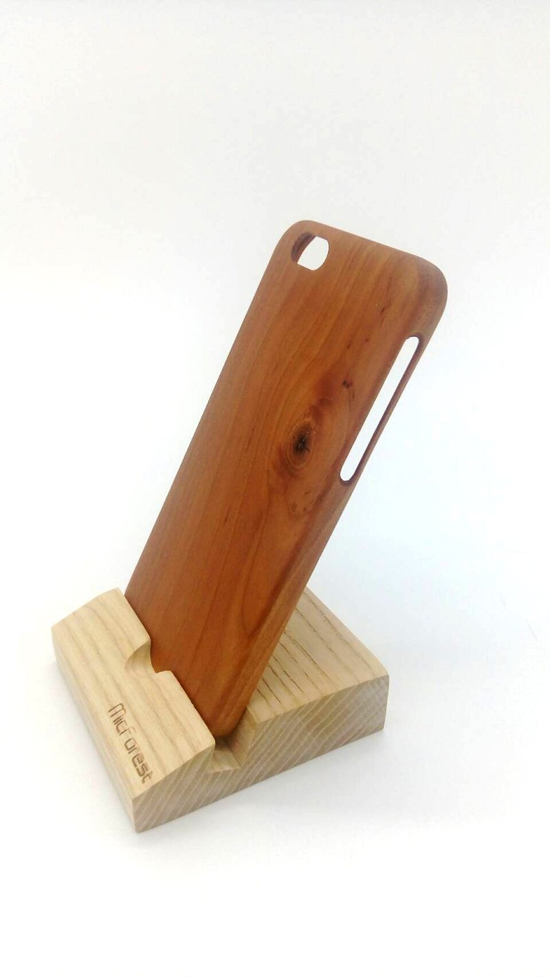 微森林．iPhone 6 純原木製手機殼．時光之輪  櫻桃木手機殼...特殊木紋--樹結 - 手機殼/手機套 - 木頭 橘色