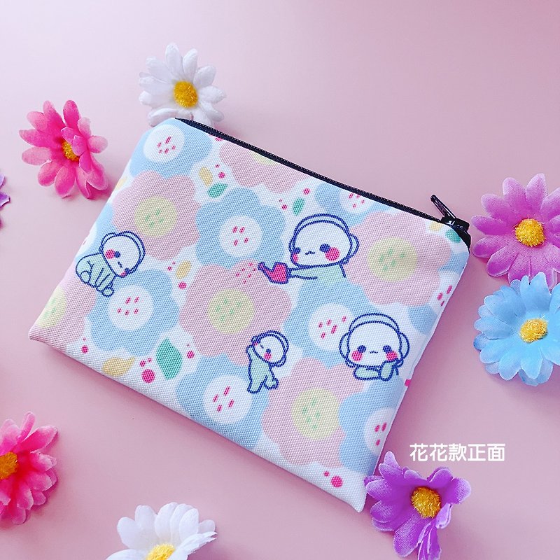 Huahua double-sided water-repellent thickened coin purse - Laptop Bags - Waterproof Material Pink