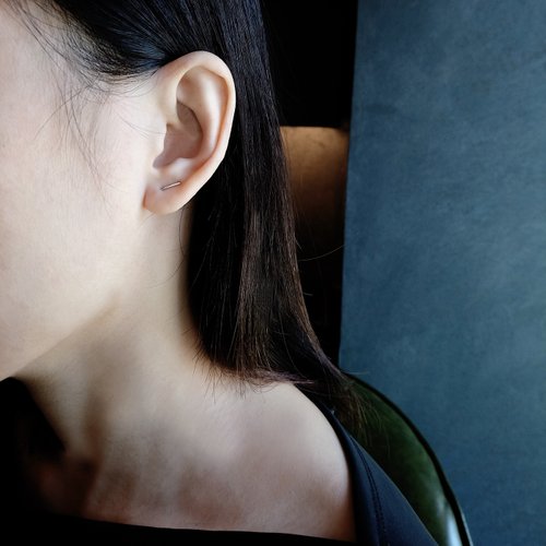 mittag jewelry｜公平貿易珠寶 staple earring 訂書針耳環 | 925銀 限量 設計師手作