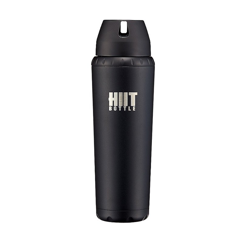 American HIIT BOTTLE Extreme Fitness Water Bottle / Simple Edition / Black / 709ml - Pitchers - Other Metals Black