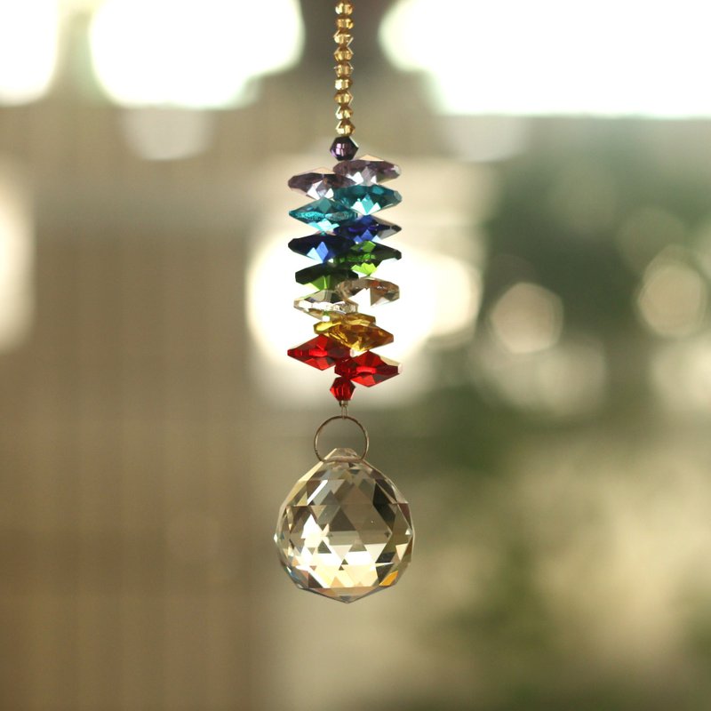 【Crystal Series - Dreamy Brilliance】Pendant/Wealth/Luck/Gift/Mother's Day/520 - พวงกุญแจ - คริสตัล หลากหลายสี