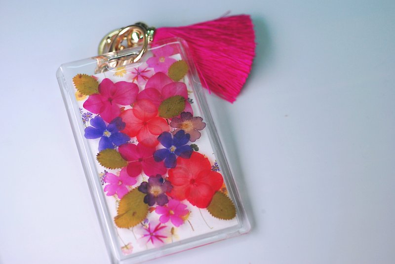 Pressed Flower Card Holder | Card Holder | expression series - ที่ใส่บัตรคล้องคอ - พืช/ดอกไม้ หลากหลายสี