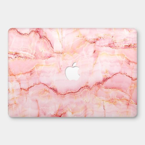 PIXO.STYLE 粉色大理石紋路 MacBook 超輕薄防刮保護殼 RS252