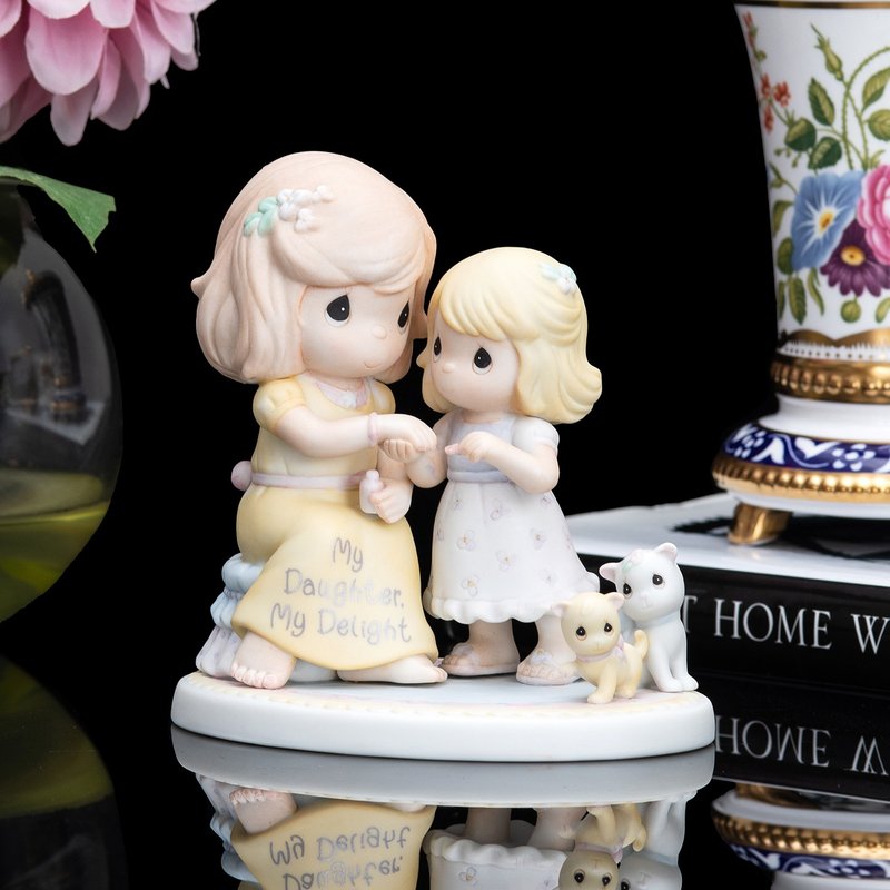 Precious Moments 2007 Mother-daughter Love Porcelain Doll My Daughter My Delight - ตุ๊กตา - เครื่องลายคราม 