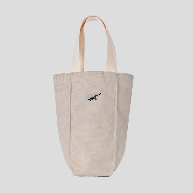 YCCT Eco-Friendly Beverage Bag Tall Style - Whale - Large Capacity Double Layer Canvas - ถุงใส่กระติกนำ้ - ผ้าฝ้าย/ผ้าลินิน หลากหลายสี