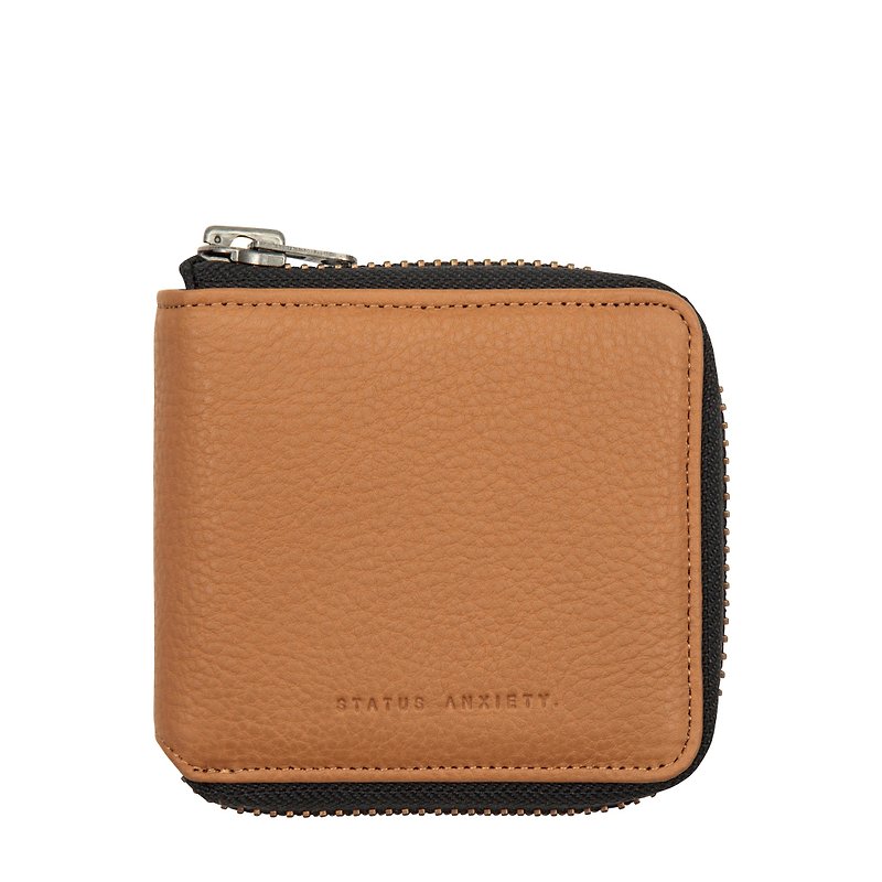 THE CURE Short Zipper Clip_Tan /Camel - Wallets - Genuine Leather Brown