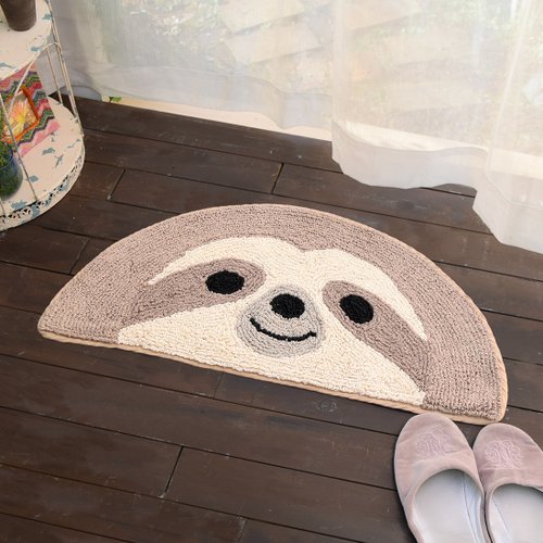 Moonstar House 星月屋 【預訂】印度製 半圓動物地毯 - 樹懶