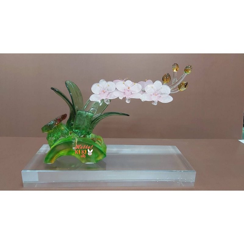 琉璃 台灣蝴蝶蘭 升遷禮物 退休送禮 開幕賀禮 喬遷禮物 退伍禮品 - 其他 - 其他材質 金色