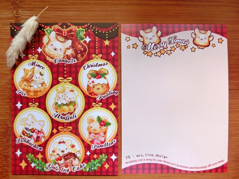 Postcard - Christmas Rabbit - การ์ด/โปสการ์ด - กระดาษ สีแดง